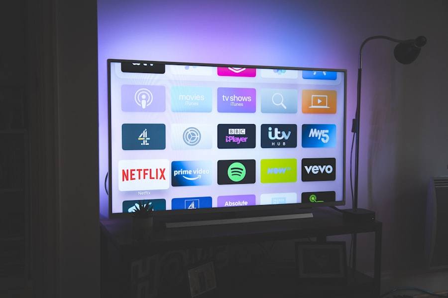 Streaming apps on a living-room TV